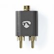 ProfiGold 2x RCA naar 3.5 mm Audio Adapter ProfiGold 2x RCA Male naar 3.5 mm Female Audio Adapter