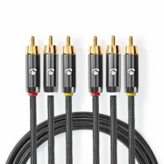 ProfiGold 3× RCA naar 3× RCA Composiet Videokabe ProfiGold 3× RCA naar 3× RCA Composiet Videokabel | 2.00 m