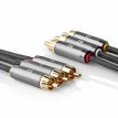 ProfiGold 3× RCA naar 3× RCA Composiet Videokabe ProfiGold 3× RCA naar 3× RCA Composiet Videokabel | 2.00 m