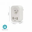 Nedis Slimme Stekker met Energymeter en USB-C + A Nedis Slimme Stekker met Energymeter USB-C en A | 3680 W