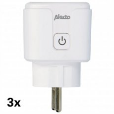 Alecto Slimme Wi-Fi Stekker Instapmodel | 3680 W Alecto Slimme Wi-Fi Stekker Instapmodel zonder Energymonitor | 3680 W | 3 Stuks