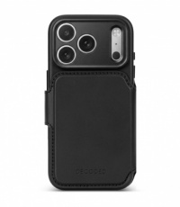 Zwart Decoded Leren Hoesje met Afneembare Wallet voor iPhone 18 Pro Max
