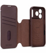 Chocoladebruin Decoded Leren Hoesje met Afneembare Wallet voor iPhone 18 Pro