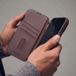 Chocoladebruin Decoded Leren Hoesje met Afneembare Wallet voor iPhone 18 Pro