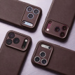 Chocoladebruin Decoded Leren Hoesje met Afneembare Wallet voor iPhone 18 Pro