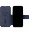 Donkerblauw Decoded Leren Hoesje met Afneembare Wallet voor iPhone 18 Pro