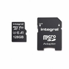 Integral 128GB microSDXC V30 – 100 MB/s – U3 / Integral 128GB microSDXC V30 – 100 MB/s Incl. SD-adapter