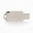 Nedis 64GB USB 3.2 Flash Drive – USB-A & USB-C Nedis 64GB USB 3.2 Flash Drive – USB-A / USB-C – 90 MB/s