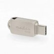 Nedis 64GB USB 3.2 Flash Drive – USB-A & USB-C Nedis 64GB USB 3.2 Flash Drive – USB-A / USB-C – 90 MB/s