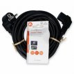 Nedis Stroomkabel - Type F - IEC C13 5 meter Nedis Stroomkabel - Type F - IEC C13 dubbel gehoekt - 5m - Zwart