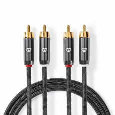 ProfiGold 2× RCA naar 2× RCA Audiokabel | 2.00 m ProfiGold Stereo 2× RCA naar 2× RCA Audio Kabel | 2.00 m