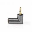 ProfiGold 3.5 mm Haakse Audio Adapter 90° Verguld ProfiGold 3.5 mm Male naar Female Haakse Audio Adapter 90° Verguld