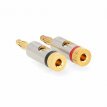 Profigold Banaanplug Luidspreker Connector Verguld Profigold Banaanplug Luidspreker Connector Verguld