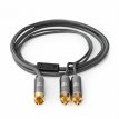 ProfiGold Subwooferkabel 1x RCA naar 2x RCA ProfiGold Subwooferkabel RCA naar 2x RCA (Y-split) 3.00 m