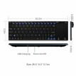 Rii mini i12 Rii mini i12 draadloos toetsenbord met touchpad