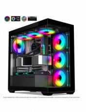 Spirit of Gamer SPARK - ATX - 6x120mm ARGB - 270° zicht